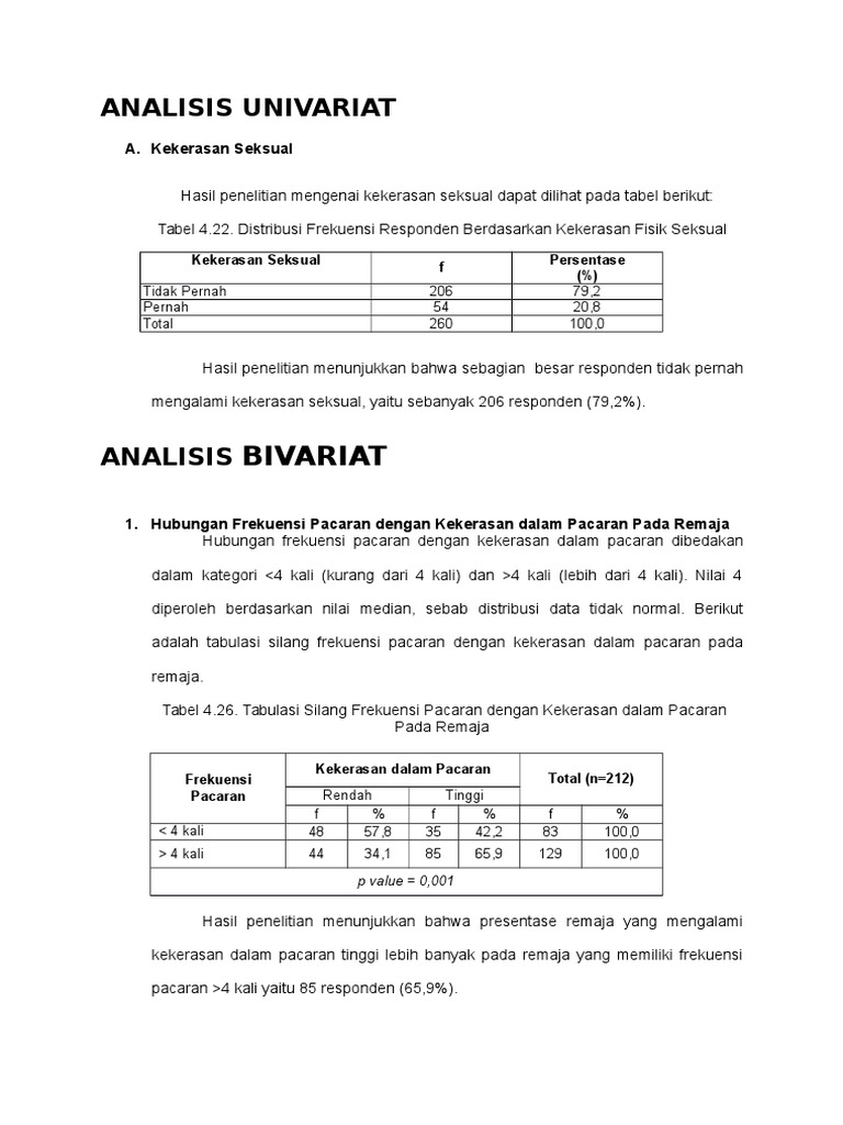 Contoh Analisis Univariat Dan Bivariat Pdf