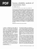 System Reliability Analysis of Transmission Lines 1993