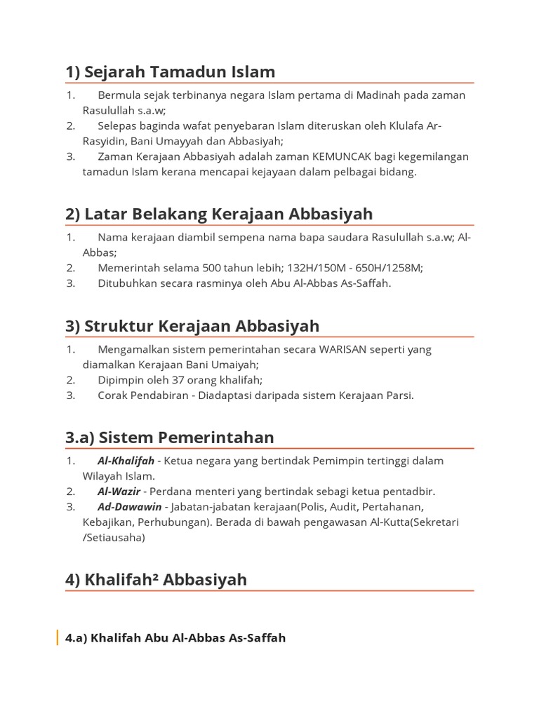 Kerajaan Abbasiyah Pdf