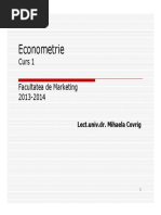 Curs 1 Econometrie - Introducere