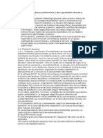 Algunos Aspectos de Las Profesiones y de La Profesión Docente