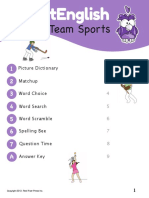 Team Sports: Picture Dictionary Matchup