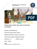 Preparacion de Soluciones Patron