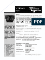 1.0 Specification-TCS_700_30 Flow Meter