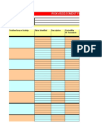 Sample Risk Assessment Form