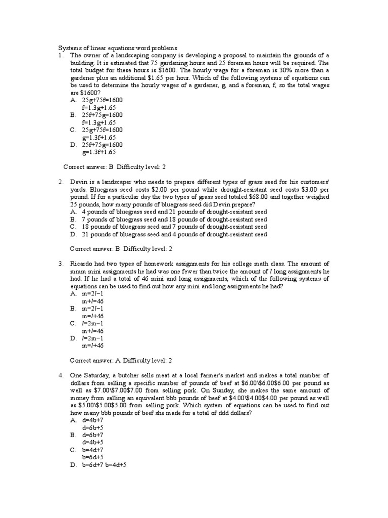 Unit 4: linear equations answer key picture