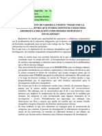 Ficha de Trabajo Del Texto de Czarny. Pasar Por La Escuela