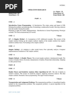 Cse Vi Operations Research 10cs661 Notes