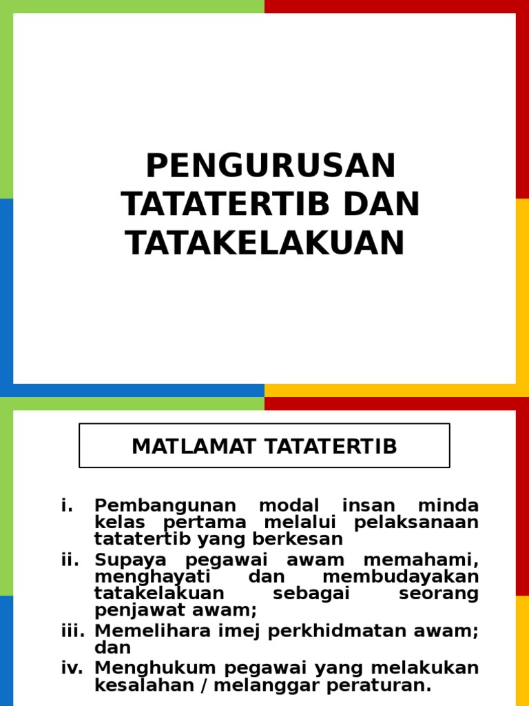 Pengenalan Tatakelakuan Pdf