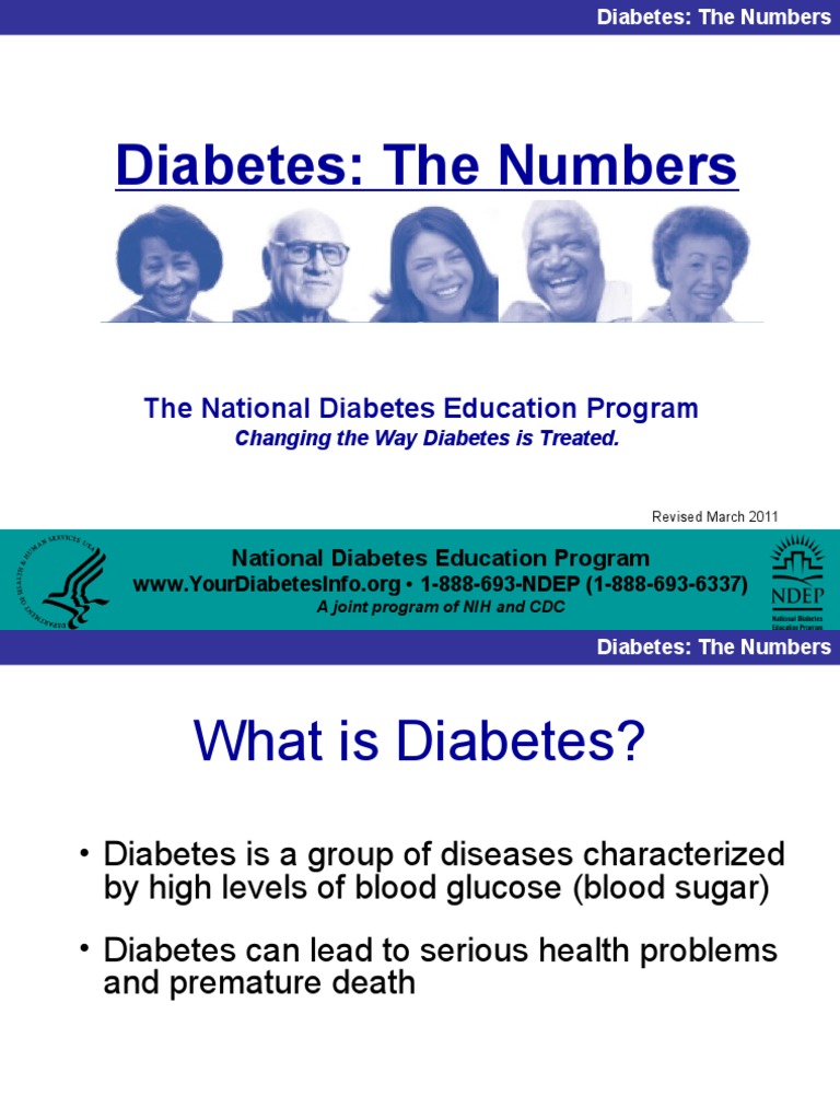 Diabetes The Numbers Pdf Prediabetes Diabetes Mellitus