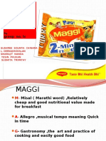 Demand Analysis On Chosen Product Maggi