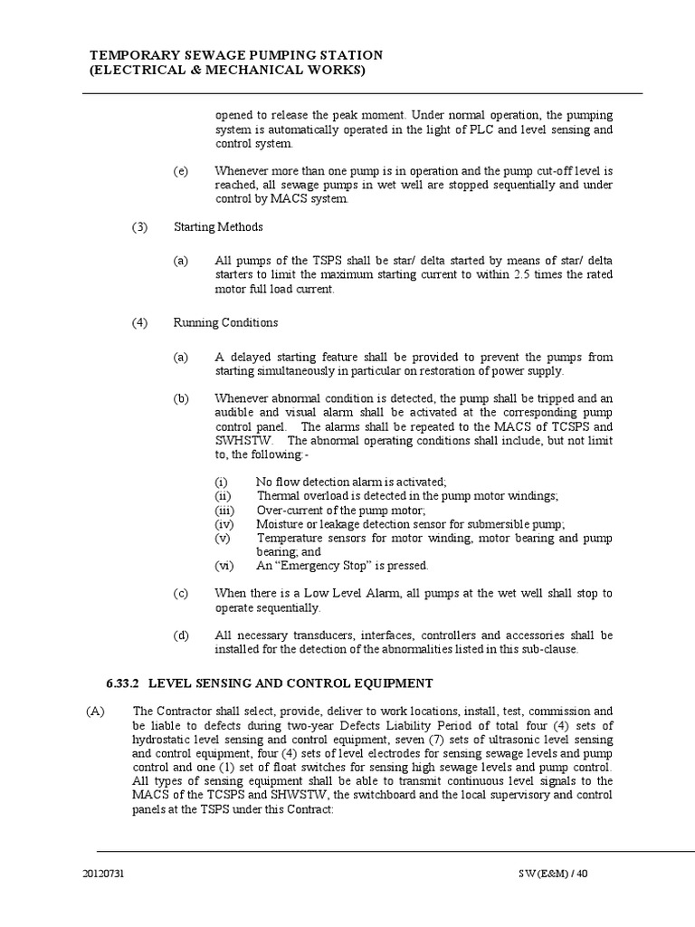 TSPS - PS - Float Switch | PDF | Pumping Station | Switch