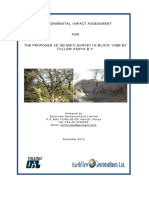 Final EIA Project Report For 3d Seismic Survey in Block 10bb