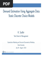 Sudhir-Demand Estimation-Aggregate Data Workshop-Updated 2013 PDF