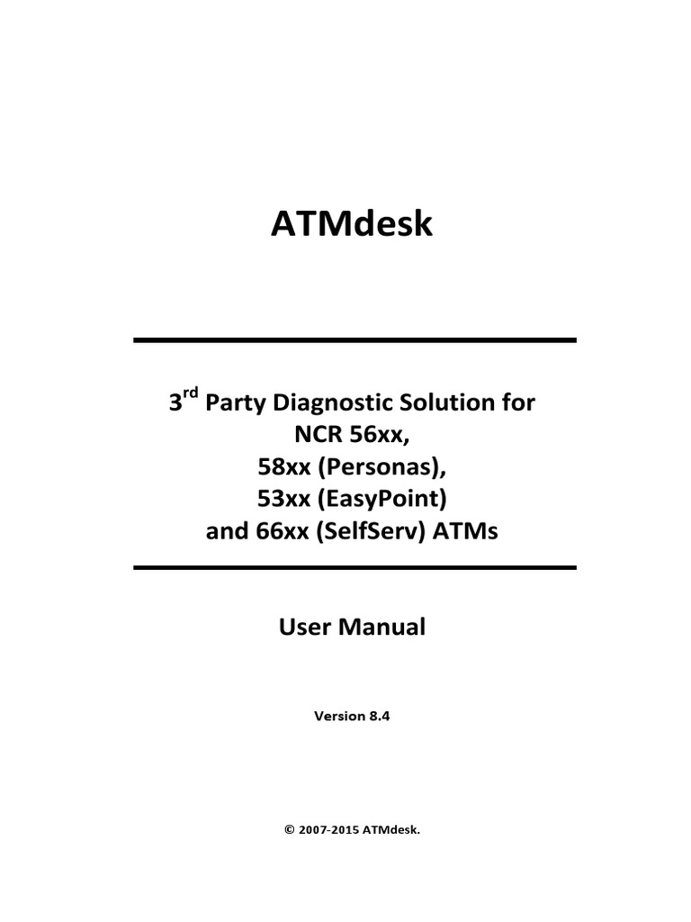 ATMdesk User Manual PDF | PDF