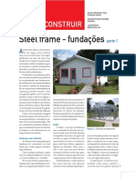 Construir casas em steel frame: fundações