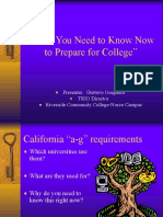 What You Need To Know Now To Prepare For College