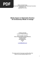 Archetti. Media Impact on Diplomatic Practice. an Evolutionary Model of Change