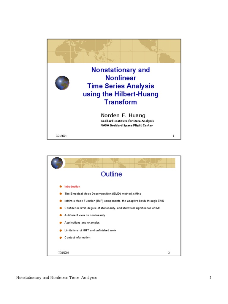 Nonlinear Time Series Analysis Methods | PDF | Science & Mathematics
