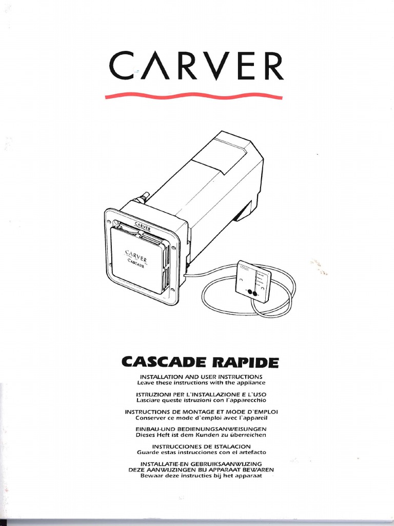 Carver Cascade2 Rapide | PDF | Fuse (Electrical) | Mains Electricity