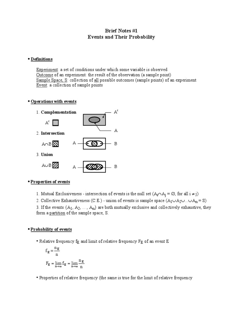 Probability Basics for Students | PDF
