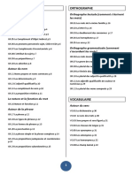 Cahier de Lecons Etude de La Langue