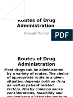 3 routes of drug administration