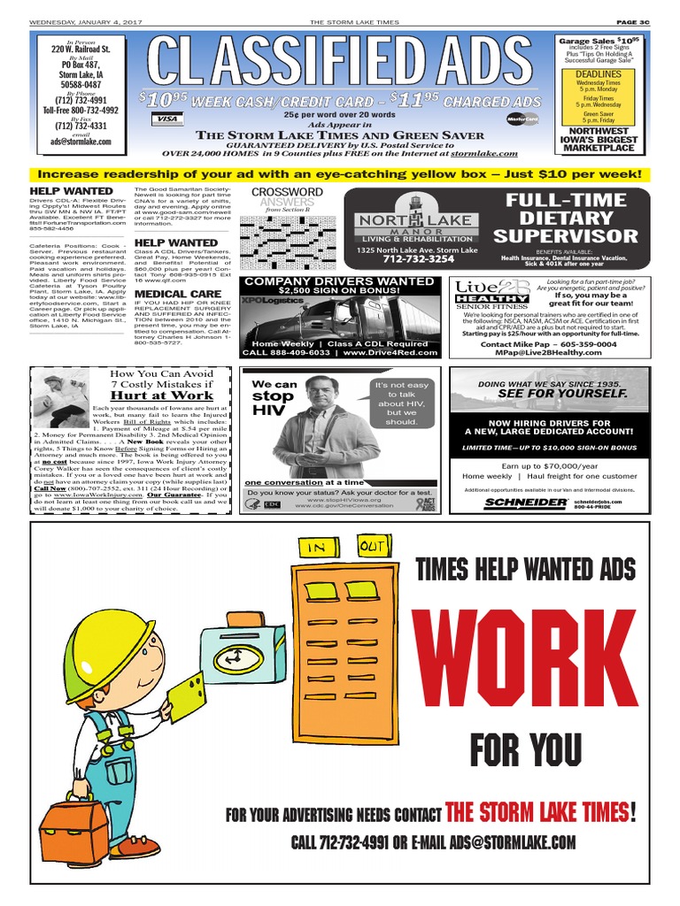 SL Times 14 Classifieds PDF Iowa Early Childhood Education