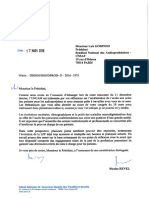 Courrier de Nicolas Revel À Luis Godinho