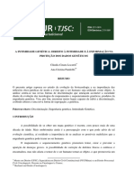 O Direito a Identidade Genética e a Intimidade e a Informação Na Proteção Dos Dados Genéticos