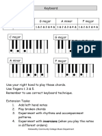 Keyboard Instruction Sheet