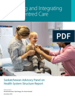 Saskatchewan Advisory Panel On Health System Structure Report