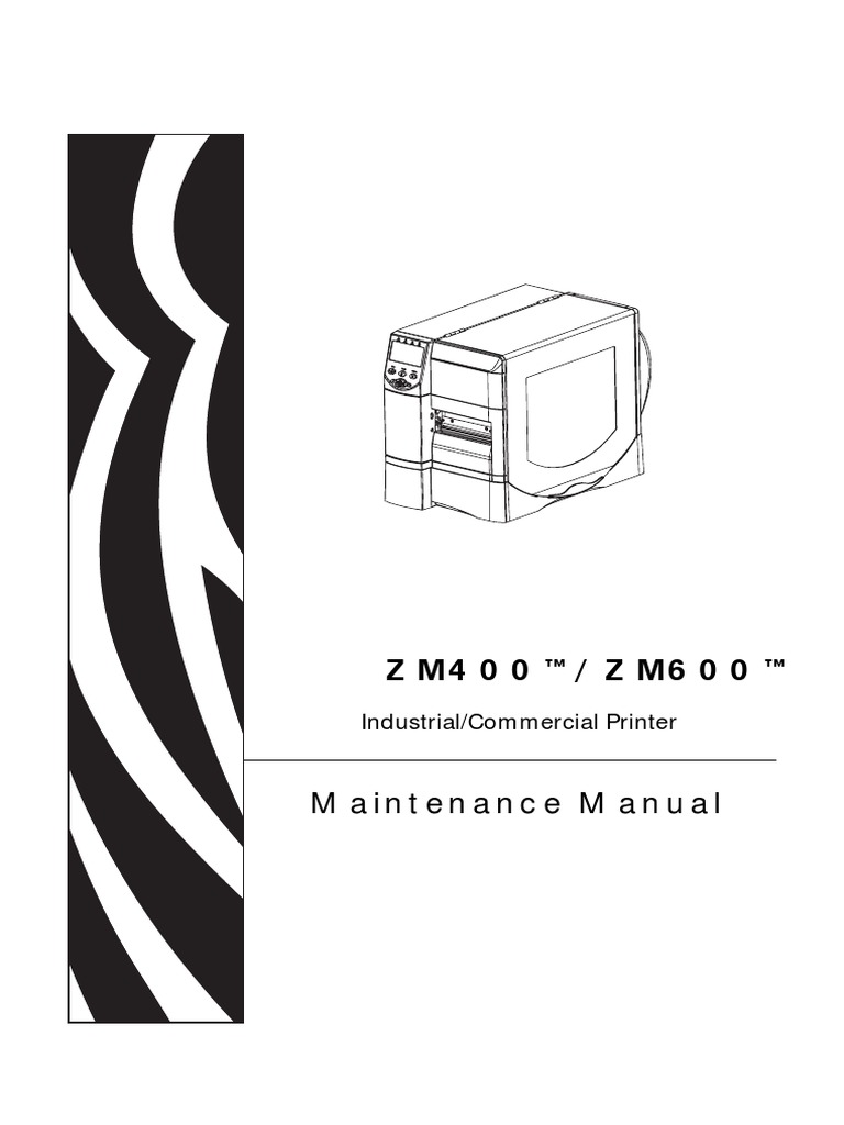 Zebra ZM400 - ZM600 Maintenance Manual | PDF | Belt (Mechanical