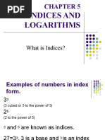 Indices and Logarithms