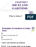 Indices and Logarithms