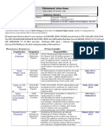 Adam CV RF Optimization Consultant 2G 3G