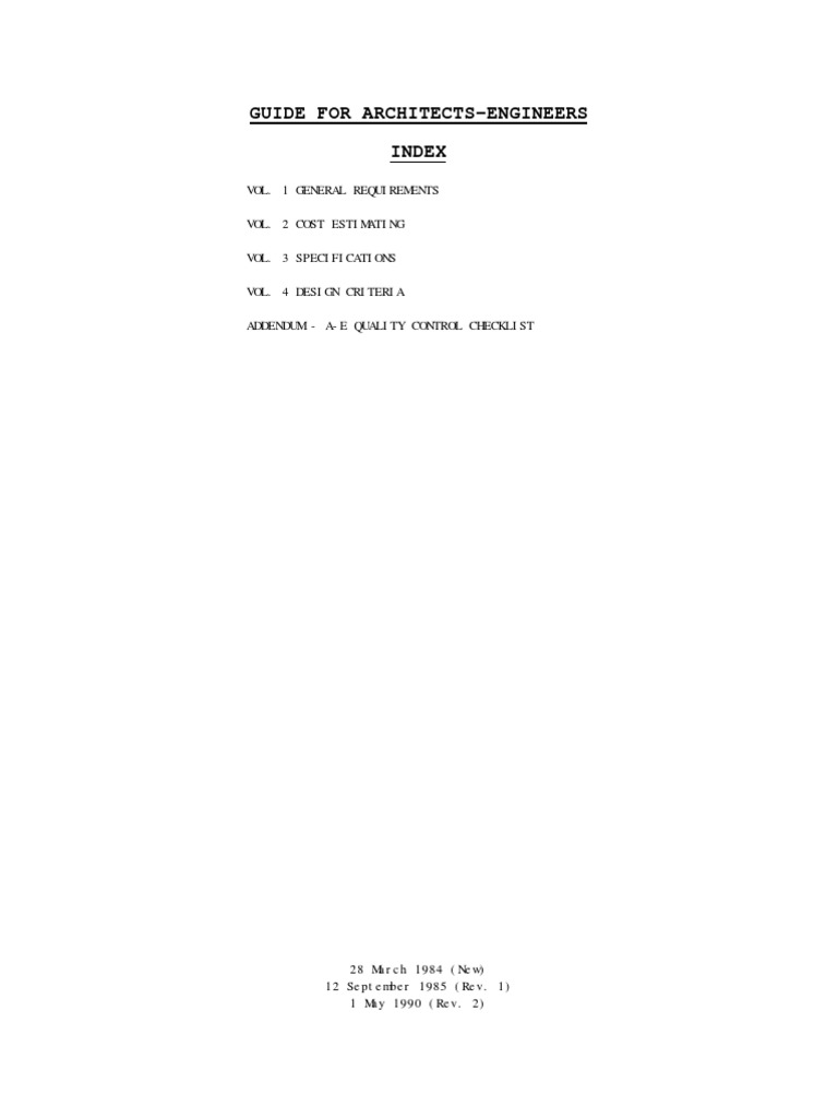 Architect-Engineer Design Guidelines | PDF | Specification (Technical ...