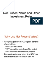 NPV and Other Investment Rules