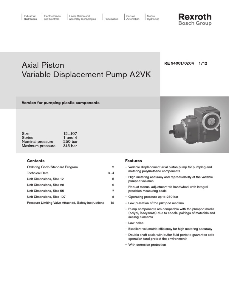 Rexroth A2VK Series.pdf Pump Valve