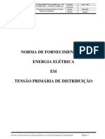 Norma de Fornecimento de Energia Elétrica em Tensão Primária