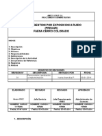 Plan de Gestion Por Exposicion A Ruido Prexor