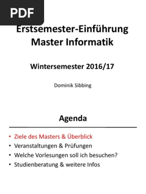 Erstsemester Einfuehrung Master Ws16 Rwth chen