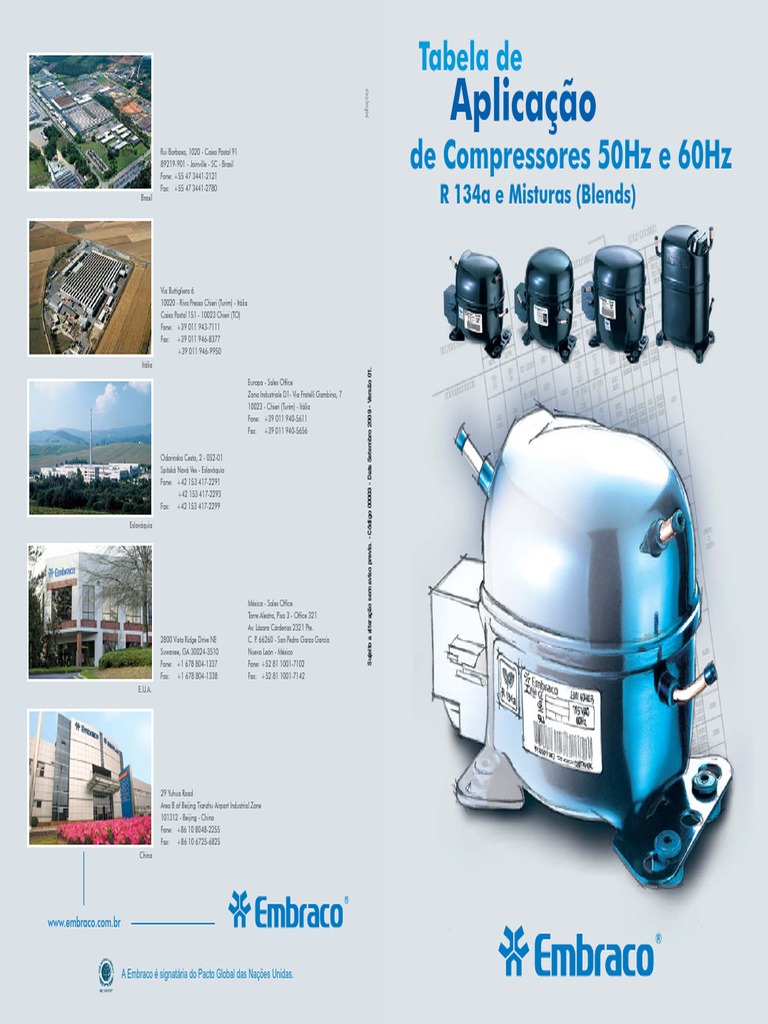 Catalogo Embraco PDF | PDF | Éster | Umidade