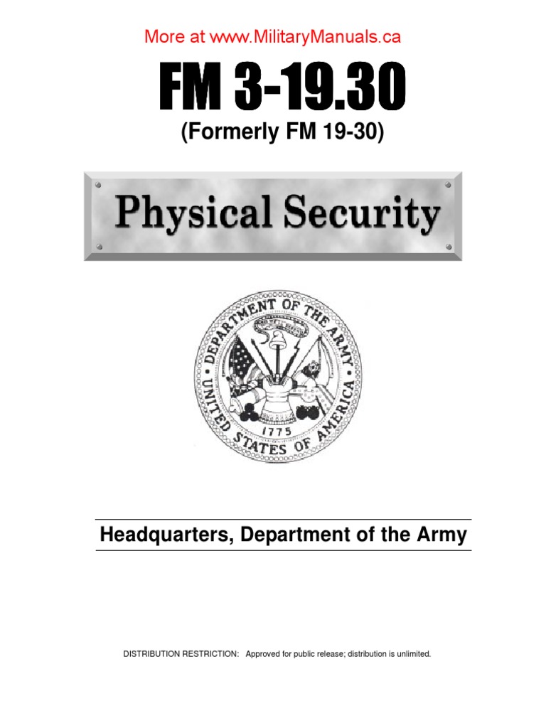 Army Physical Security | PDF | Security | Vulnerability (Computing)