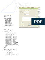 Ejercicio Gambas Programación