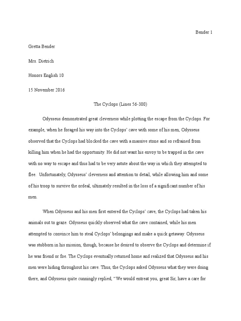 Describe the land of the cyclops picture