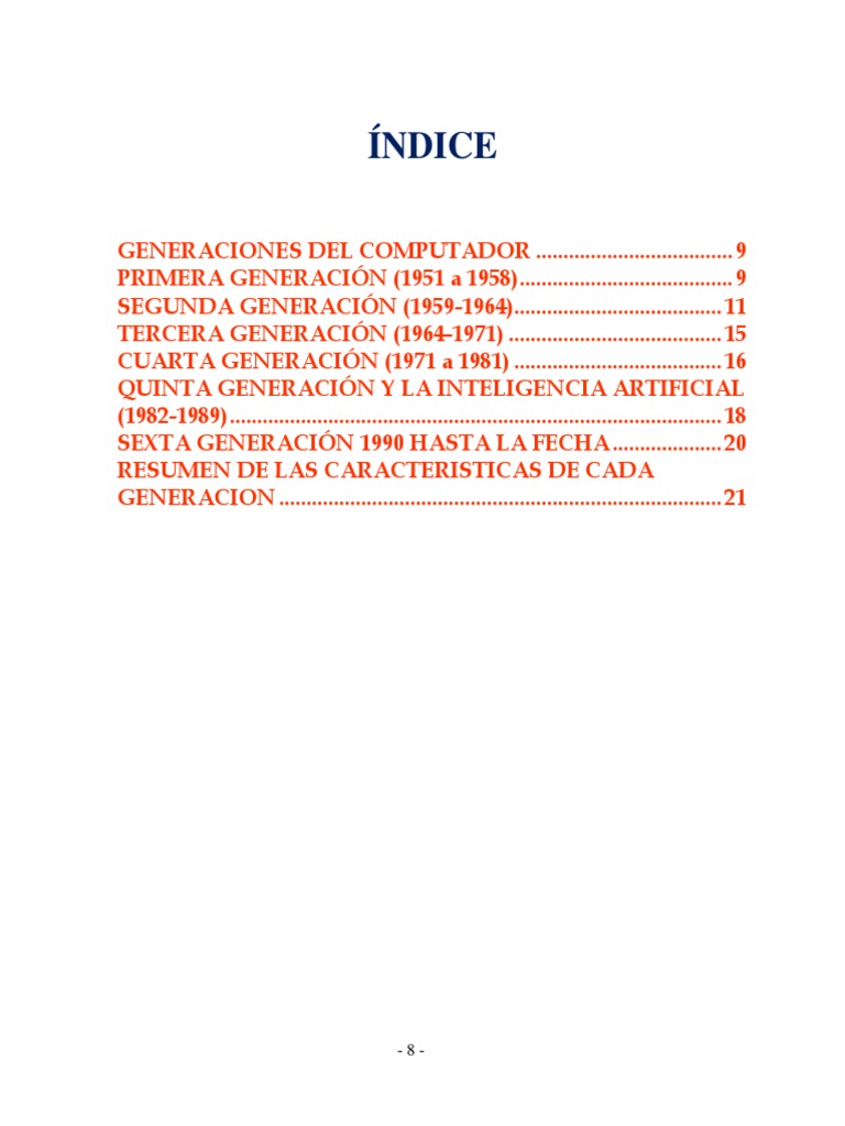 Generaciones de Computadoras TAREA | PDF | Microprocesador | Circuito ...