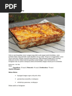 Resepi Lasagna Sedap