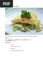 Resepi Omelette Berinti Daging