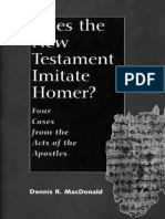 Does The New Testament Imitate - Professor Dennis R. MacDonald